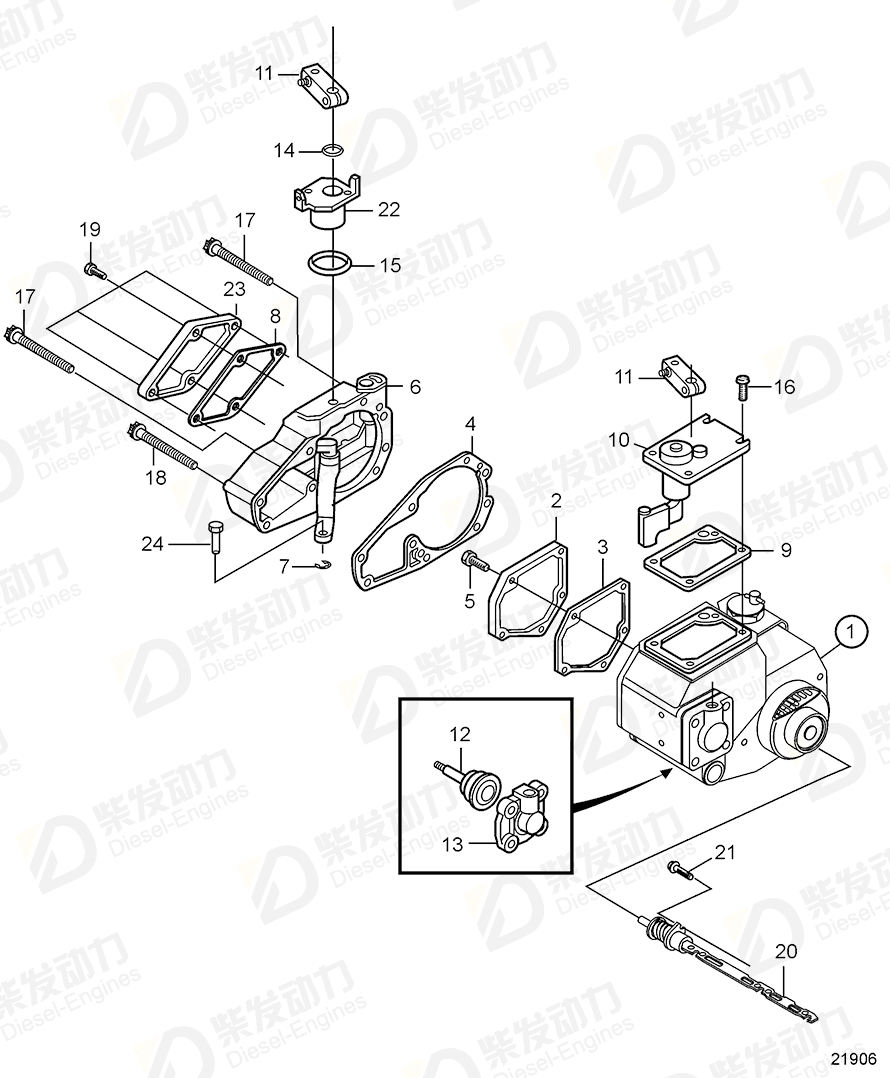 VOLVO Six point screw 888760 Drawing